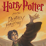 A portion of the book cover for Harry Potter and the Deathly Hallows